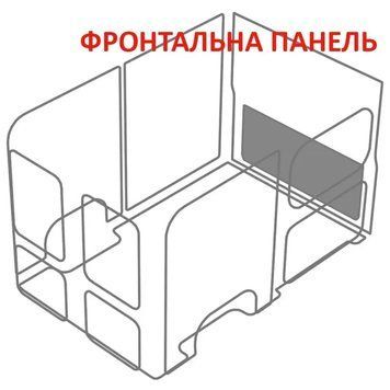 Фронтальна панель вантажного відсіку фургона Boxer L4 Long (колісна база 4035мм, довжина вантажного відсіку 4070мм) FPJDB07-MG12 фото